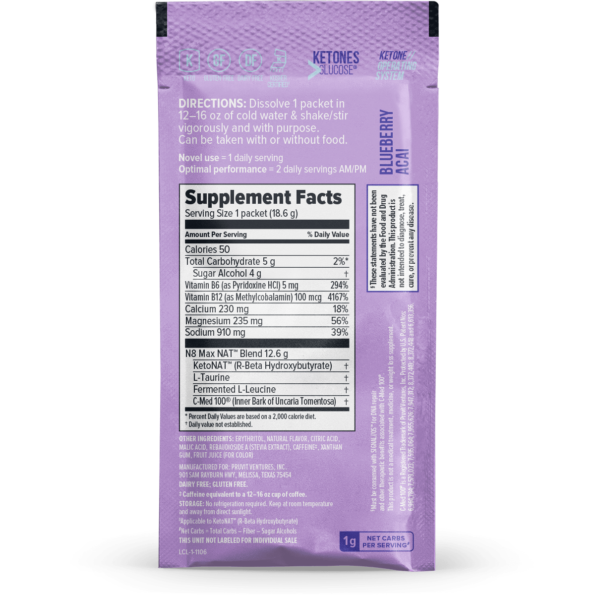 KETO//OS NAT® Blueberry Acai