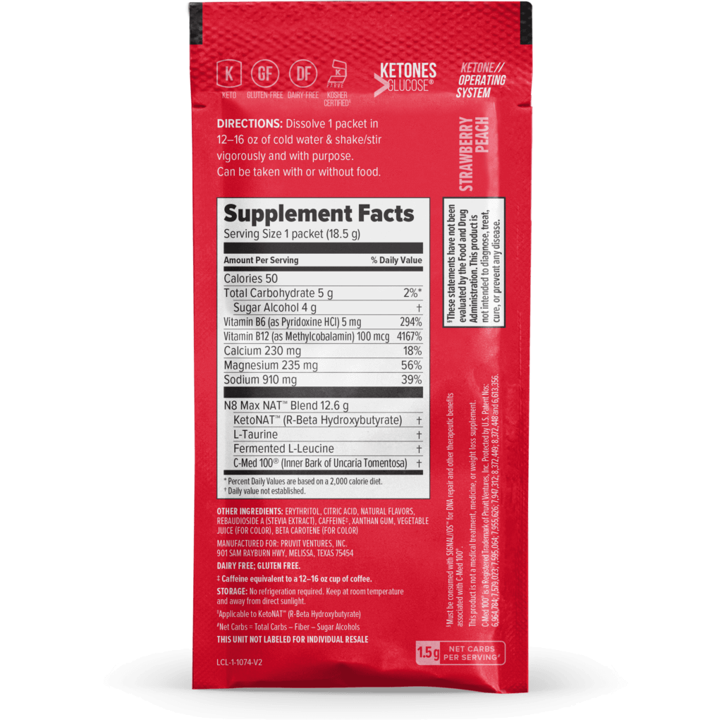 KETO//OS NAT® Strawberry Peach